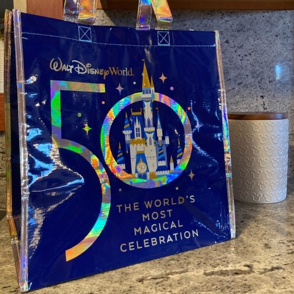 Disney Blue Travel Bag Magical Celebration 50 th anniversary tote - Picture 1 of 4